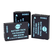 DSTE 3 шт. DMW-BCG10E Перезаряжаемые Батарея для цифрового фотоаппарата Panasonic TZ6 TZ7 TZ10 TZ20 TZ65 ZS7 ZS8 ZS10 Камера