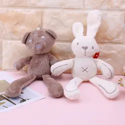 Детские кроватки коляска игрушка кролик мягкий плюшевый медведь для куклы мобильный кровать коляска малыш животных висит