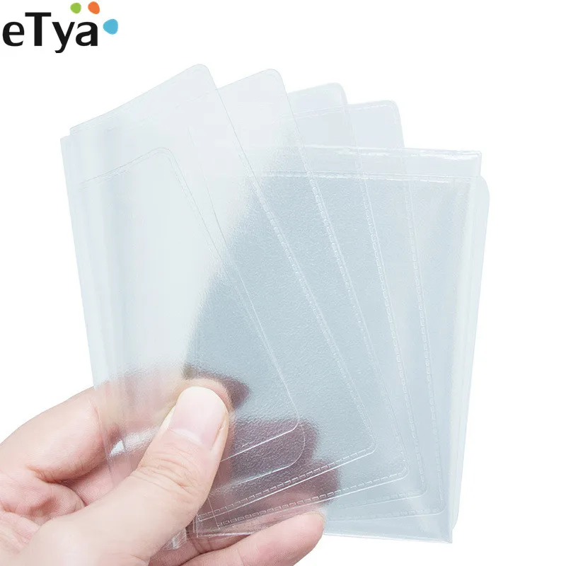 ETya, унисекс, русская водительская лицензия, сумка, чехол из ПВХ, прозрачный, с автоматическим оформлением, Мужская крышка, защитный ID кредитный держатель для карт, для мужчин и женщин|Держатели для карт и пропусков| | АлиЭкспресс