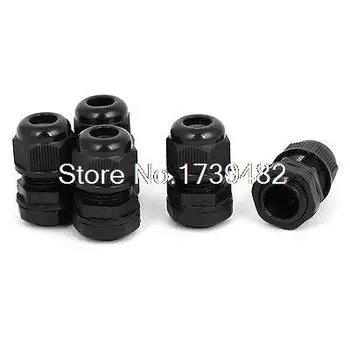 

5pcs PG11 5-10mm Waterproof Lead Fixing Cable Gland Connector Fastener Black