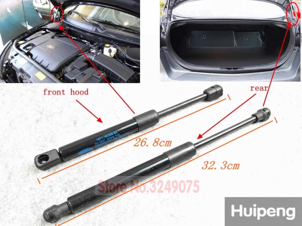 Передний капот газ заряженный подъем поддержка Sturt амортизаторы Пружинные амортизаторы задний багажник загрузки газовые стойки для Ford Mondeo 01-07 2,0/2,3
