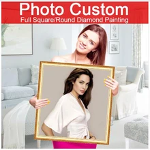 Diy фото на заказ, алмазная живопись, квадратные/круглые стразы, алмазная вышивка, вышивка крестом, полная алмазная живопись на заказ фото