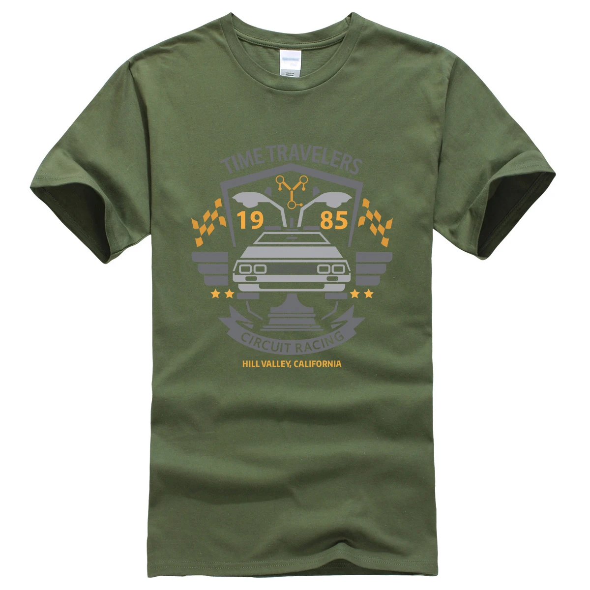 Мужская футболка с коротким рукавом Back To The Future брендовая в стиле хип хоп для