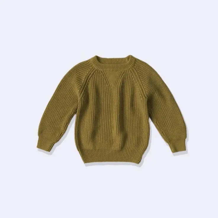 Осенне-зимние свитера для мальчиков мягкая теплая шерсть вязание свитера пуловер для мальчиков детская верхняя одежда детская одежда топы для мальчиков 7 цветов - Цвет: 07