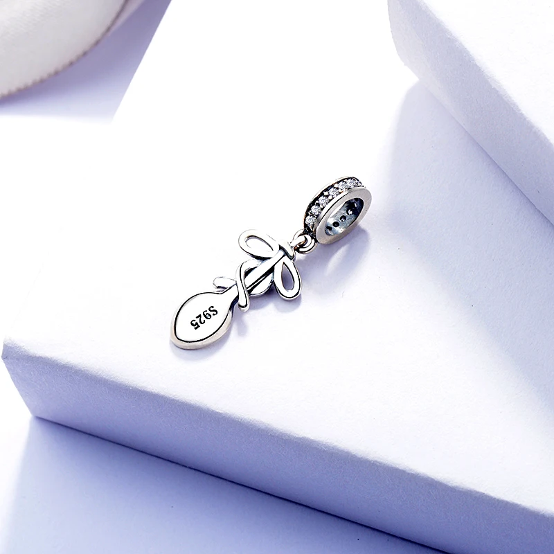 SG Sterling Silver 925 Kitchen utensil Spoon beads fit original pandora bracelet diy fine jewelry circular making for women gift Fine Jewelry