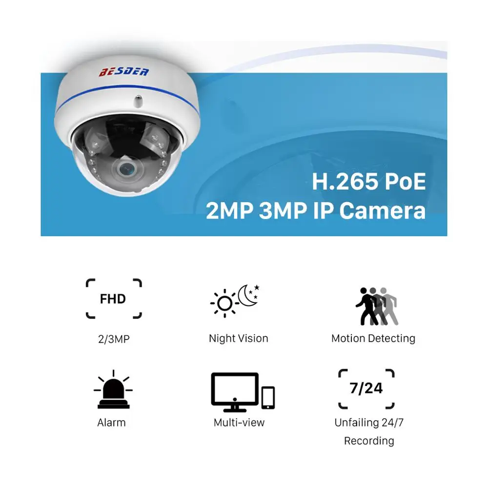 8CH 1080P POE NVR CCTV система безопасности 4 шт. 2.0MP 3.0MP аудио запись IP камера P2P IR P2P комплект наружного видеонаблюдения 2 ТБ HDD