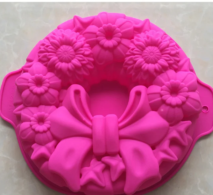 

Single bow silicone large baking plate cake mold