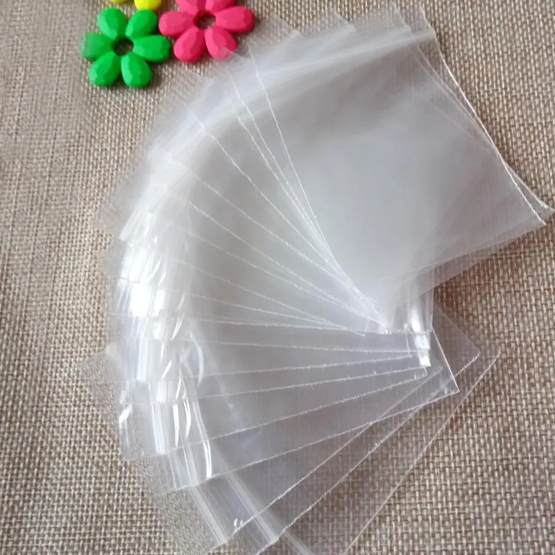 1000 шт 10x15 см белые Ziplock мешки прозрачные пластиковые пакеты прозрачный Pe мешок с