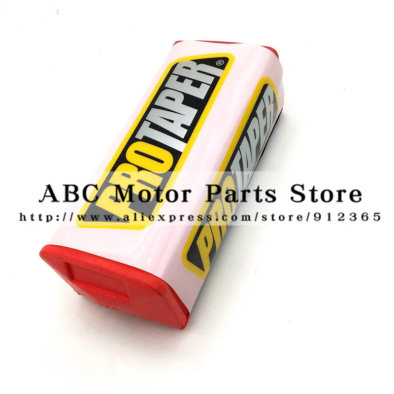 1-1/" квадратный руль для мотокросса PROTAPER Fat BAR MX ATV Dirt Bike руль Pad - Цвет: White-Rd