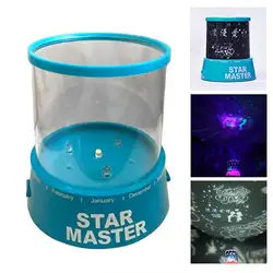 Светодио дный Звезда Луна Master Ночник проектор звездного неба Для детей для сна Романтический красочные USB лампа проектора