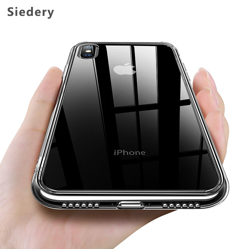Роскошный мягкий чехол из ТПУ + закаленного стекла для iPhone 6 6s 7 8 plus X XS XR XRMAX |