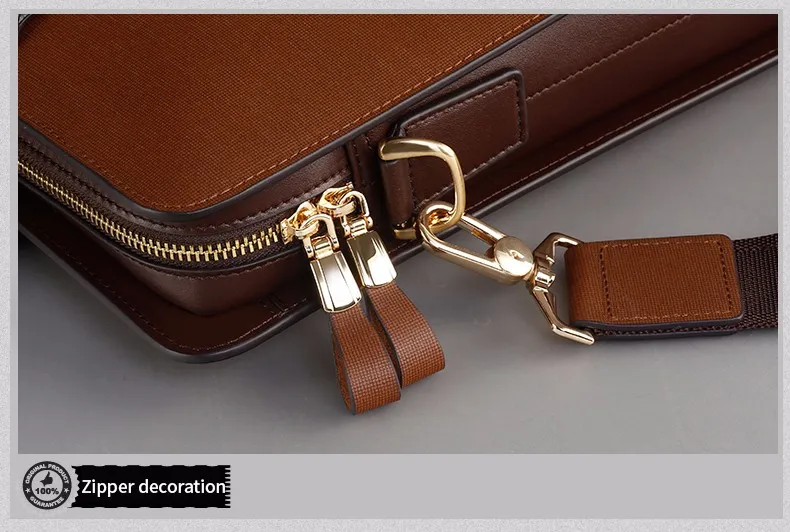 Luckyer Beauty брендовая Дизайнерская обувь Коричневый мужской ноутбук forudesigns для мужчин t портфели кожа Атташе Портфель Бизнес планшеты сумк