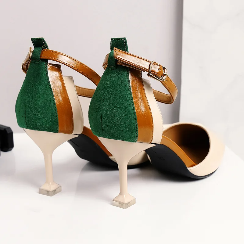 

Fashion Women Pumps Sandals High Heel Summer Pointed Toe Dancing Wedding Shoes Casual Sexy Party Solid Ladies High Heels