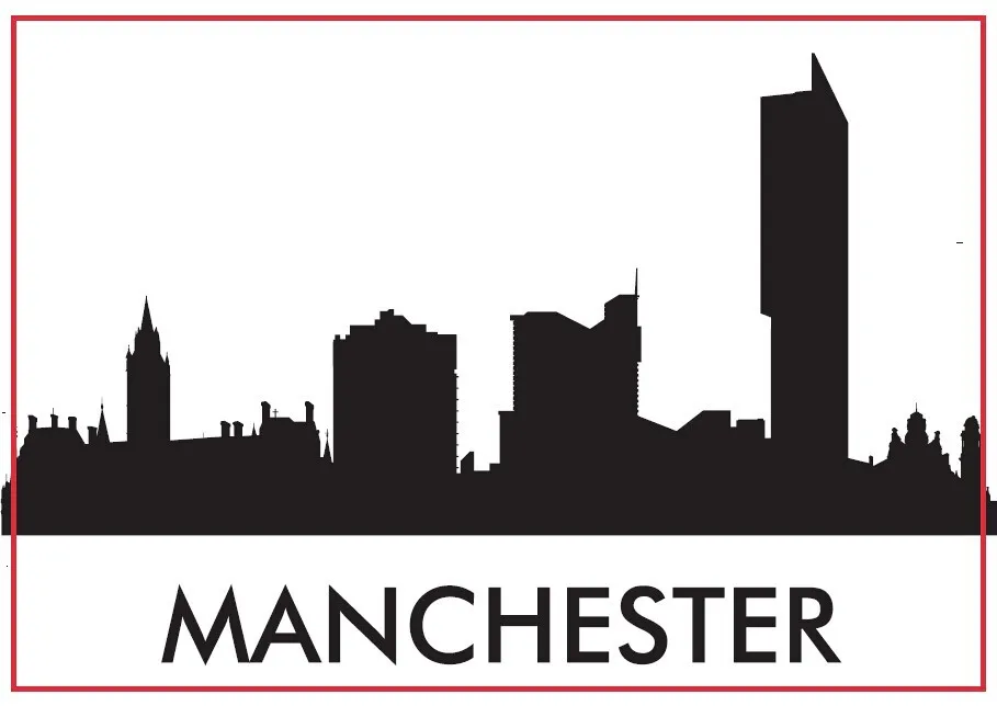 

Tourist Magnets 78*54*3mm Manchester Skyline Souvenir Fridge Magnets 20445