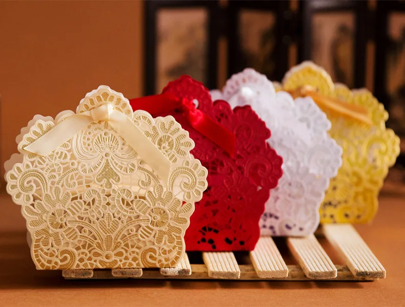 100x Gold White Laser Cut Wedding Favor Bo Candy Box 2017 100x Gold White Laser Cut Wedding Favor Bo Candy Box 2017 Party Favors And Gifts For Guest Boite A Dragee In Gift Bags Wring