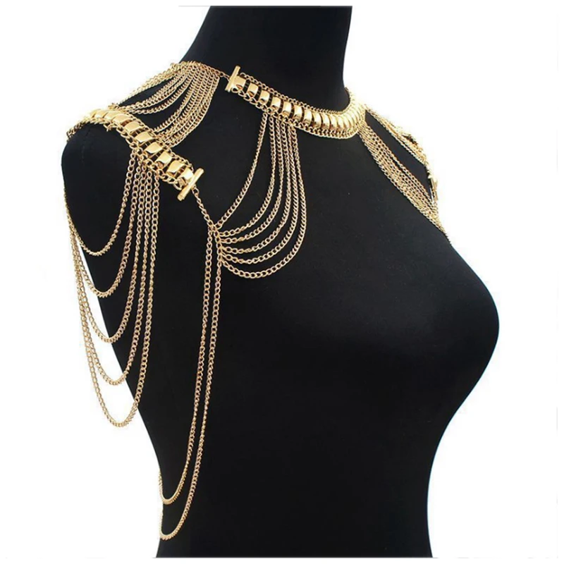 Горячее предложение, женское ожерелье с кисточками, ювелирное изделие, ожерелье на плечо, ювелирные изделия
