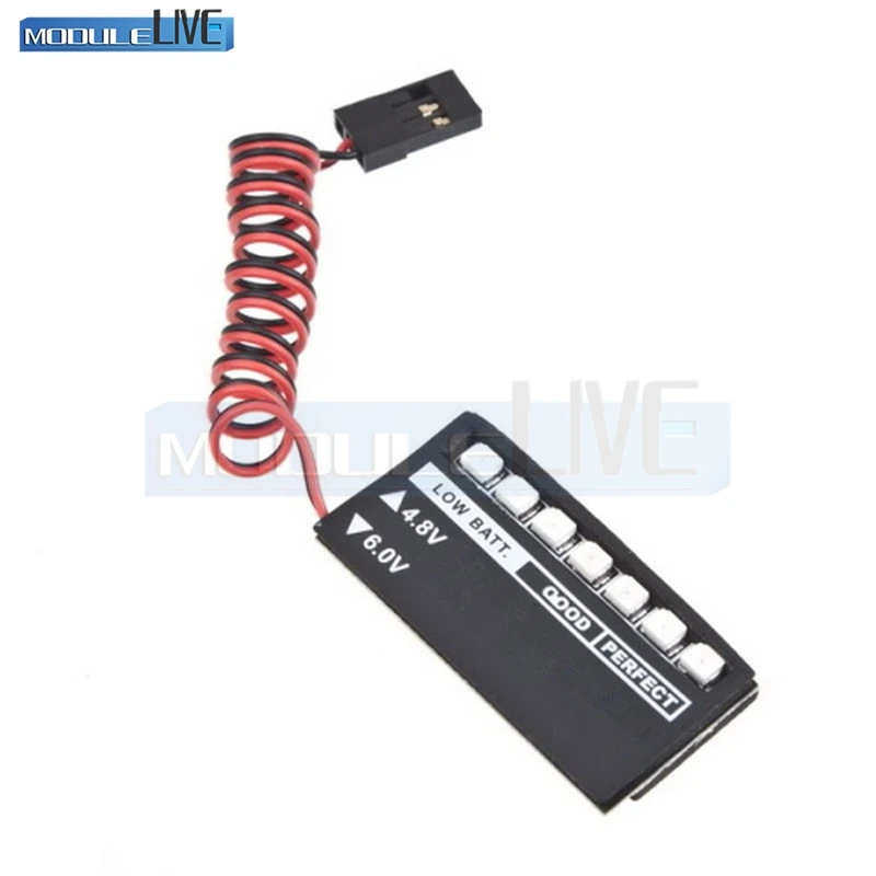 

YKS RC Model 7 LED Receiver Battery Voltage Indicator Monitor Car auto 7led 4.8v 6v Low voltage Monitor Indicator