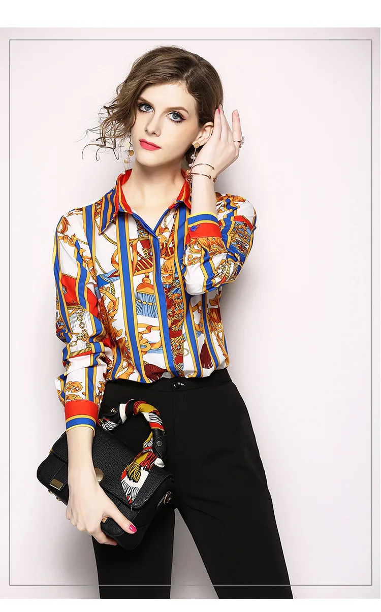 Aliexpress.com : Buy WRD06108 Runway Fashion Women Blouses & Shirts ...