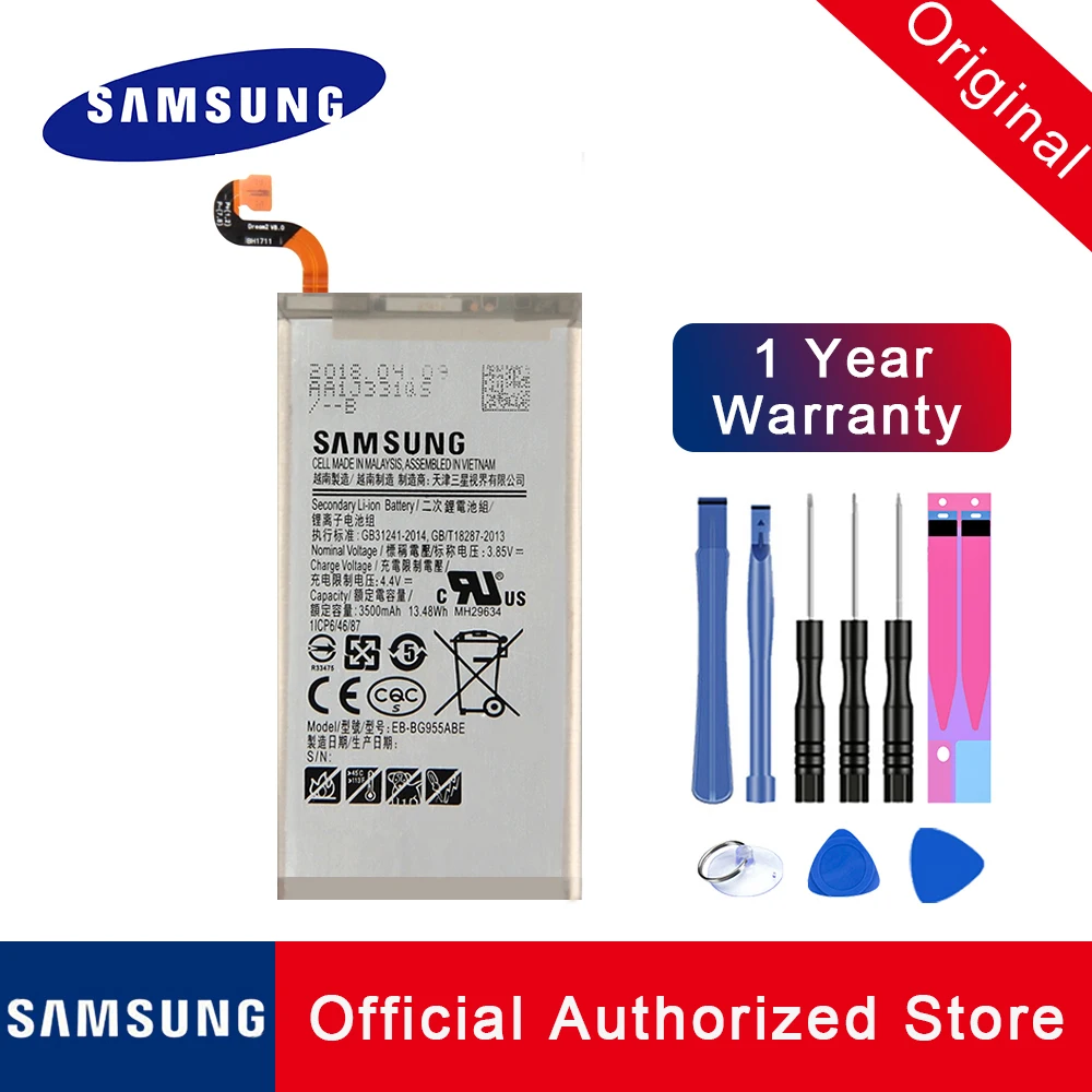 Kaufen Original Batterie Für Samsung Galaxy S8 plus EB BG955ABA G9550 S8Plus SM G9 SM G955 G955 3500mAh Ersatz Batteria Akku