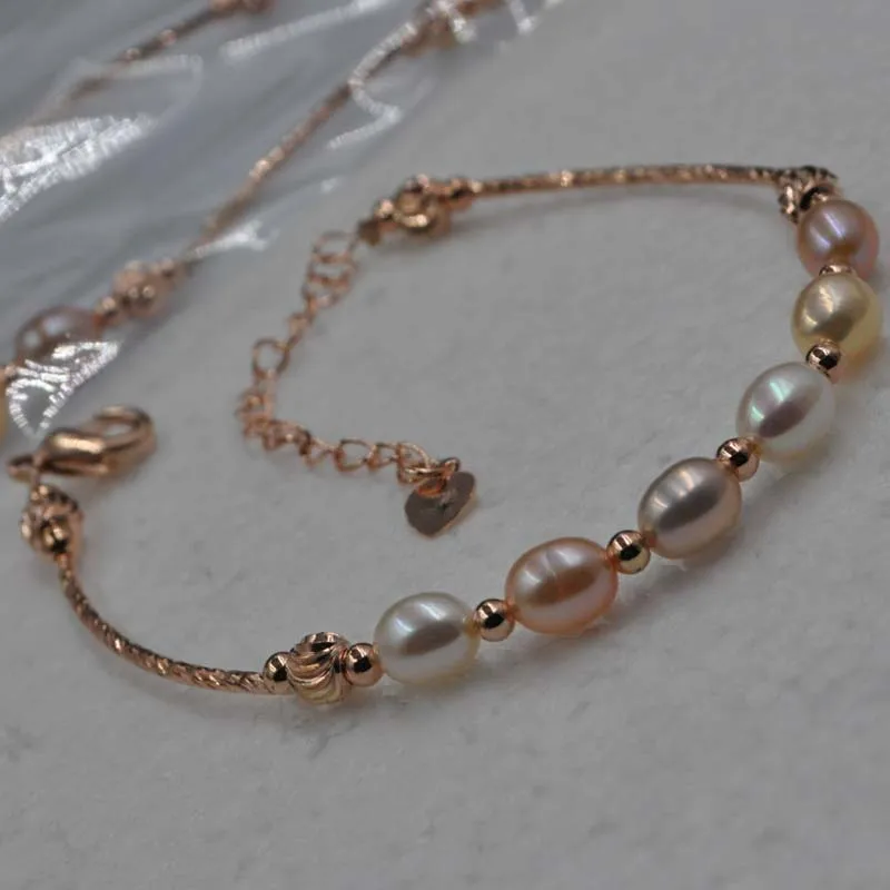 Браслет из натурального пресноводного жемчуга|silver plated|freshwater pearl braceletpearl bracelet |