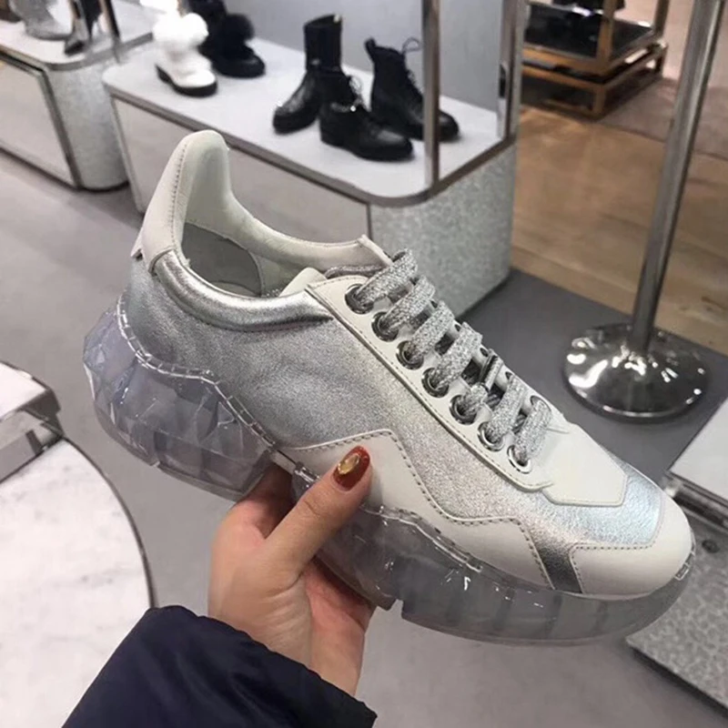 

Hip Hop Fashion Breathable Personality Flat Platfrom Chunky Sneakers Casual Running Athletic Shoes Women 2019 Summer