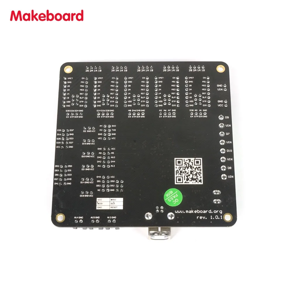 Micromake 3d принтер части Makeboard Pro 3D основная плата принтера Поддержка heatкровать совместим с Ramps 1,4