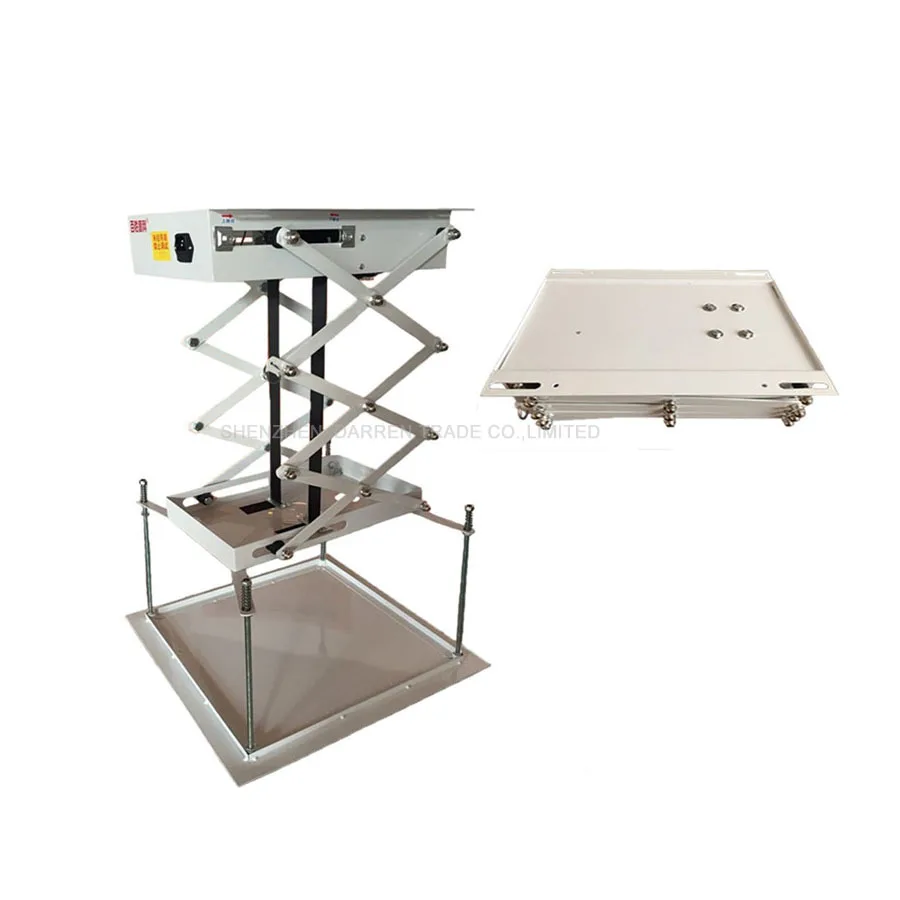 Motorized Scissor Projector Lift Projector Bracket 70CM Ceiling Projector Lift with Remote
