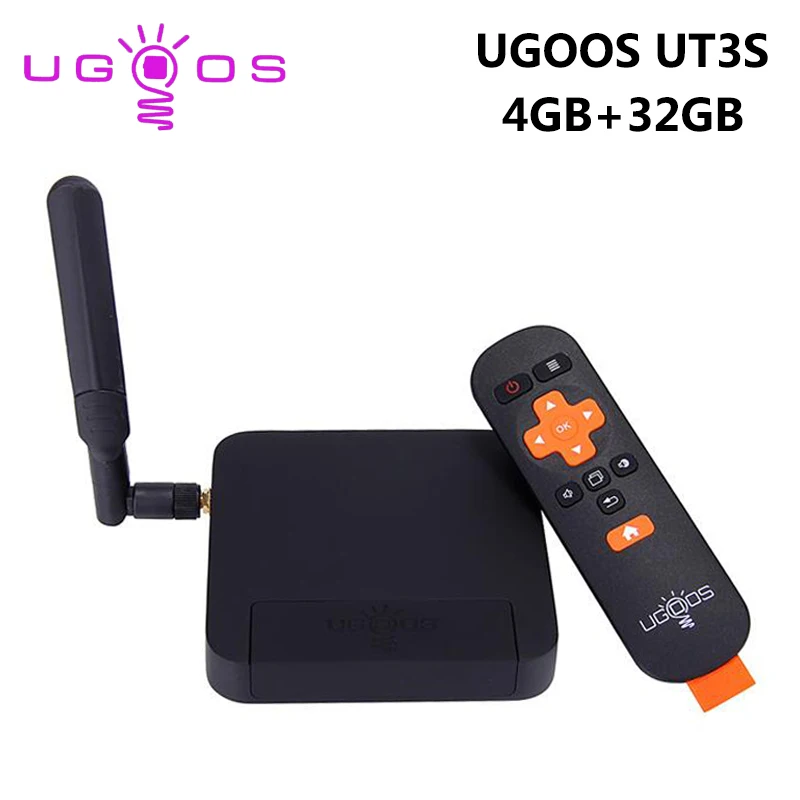 

UGOOS UT3S 4GB RAM 32GB ROM Android TV Box RK3288 Quad Core Smart Set Top Box 5G WiFi 1000M LAN Bluetooth 4.0 4K HD Media Player
