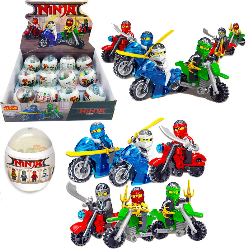

6Pcs/set Legoing Ninjago Series Motorcycle Building Blocks Figures Toy Ninja Kai Jay Lloyd Minifigure Bricks Toys For Boys Gifts