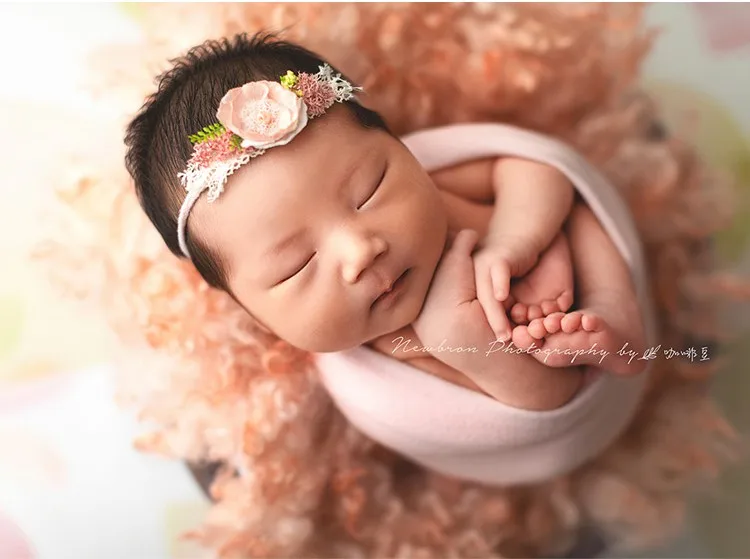 Обруч для фотосъемки новорожденных детские повязки на голову полная луна фотосъемка головной убор для волос реквизит для фотосъемки новорожденных