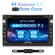 Тыквы 2 DIN Android 7.1 dvd-плеер автомобиля GPS навигации Bluetooth стерео для VW/Гольф/пройти Wi-Fi OBD2 FM RDS Радио головного устройства