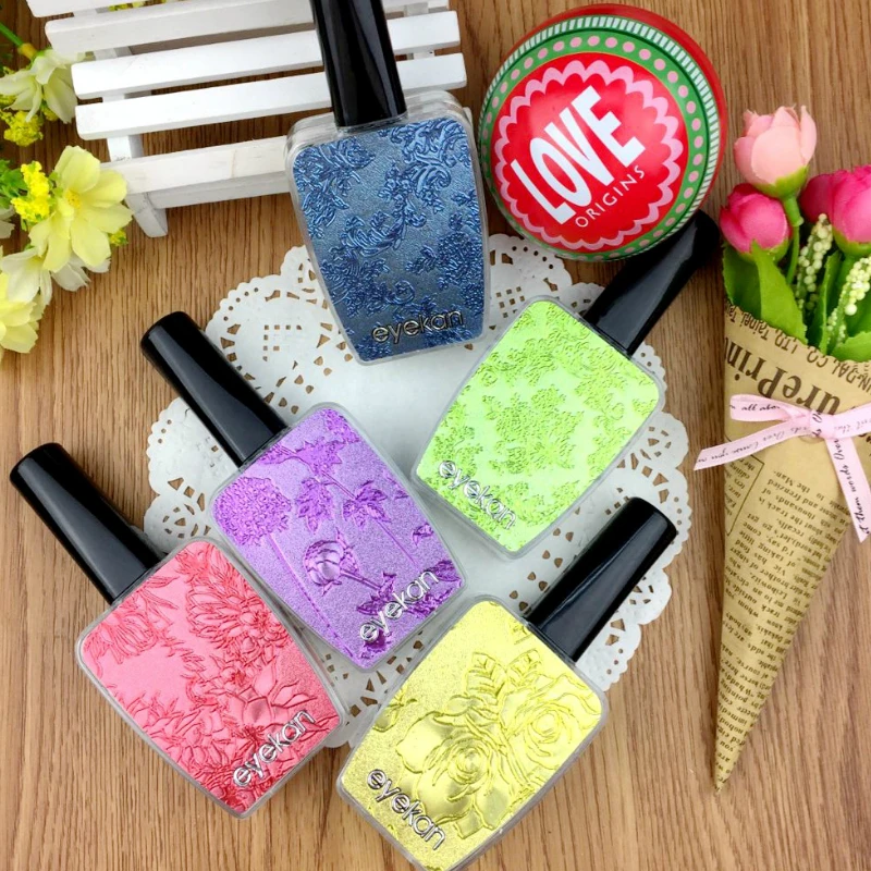 

Nail polish shape Contact Lens Case Mirror Container Contact lenses Case Box for Eyes 2018 new stlye eye case L8116