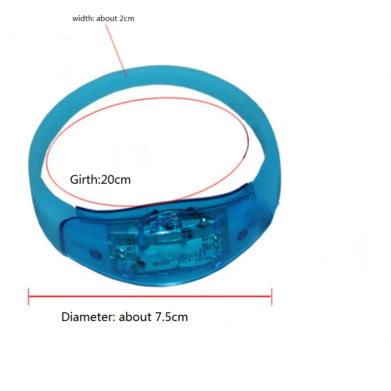Силиконовый контроллер звука светодиодный светящийся браслет активированный светящийся браслет для фестиваля вечерние рождественские