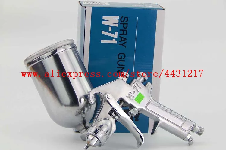 

Japan HVLP W71 Manual W-71 Spray Gun Handle Paint Gun 400ml 0.8/1.0/1.3/1.5/1.8mm Car Coat Gun Furniture Painting Paint Pistol