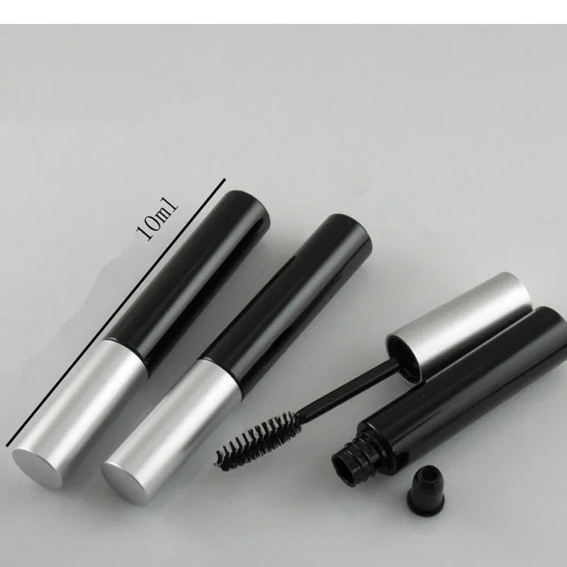 10ML Empty Mascara Tube Bottle Eyelash Cream Vial Container Silver Cap