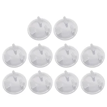 10 шт. детские электрические безопасные прозрачные электрические штепсельные вилки Защитная крышка Анти-Электрическая защита от ударов крышка вилка Великобритании