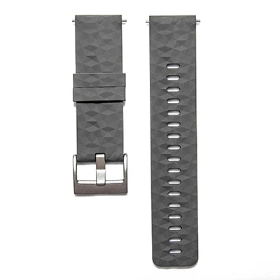 24 мм силиконовый ремешок для часов для Suunto 9 Spartan Sport HR Watch Band Suunto 9 Baro быстросъемный ремешок для часов из резины - Цвет ремешка: Серый