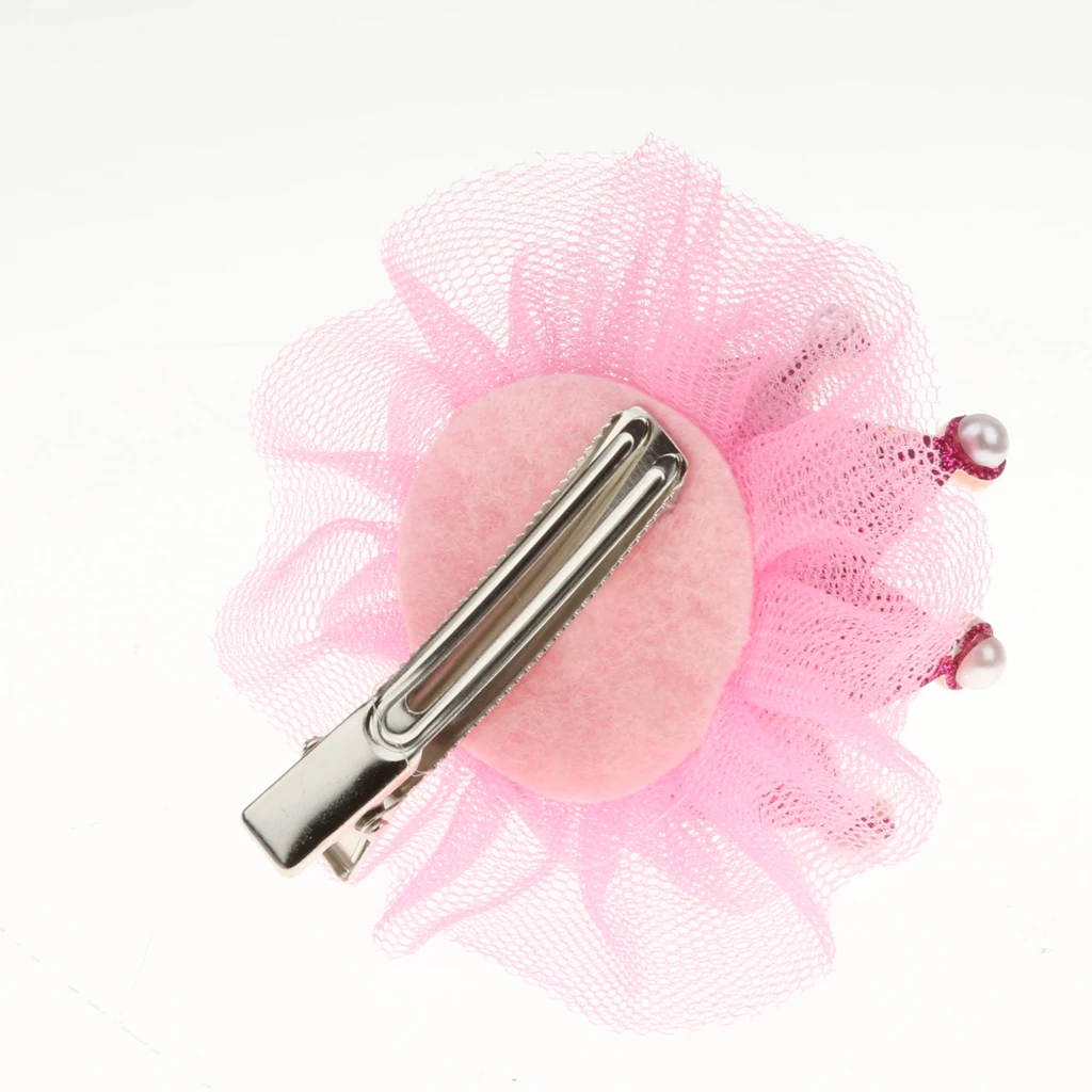 Lovely Children Girls Baby Wedding Party Crown Lace Princess Hairpin Hair Clip for Photo Prop Gift Accs 7Colors