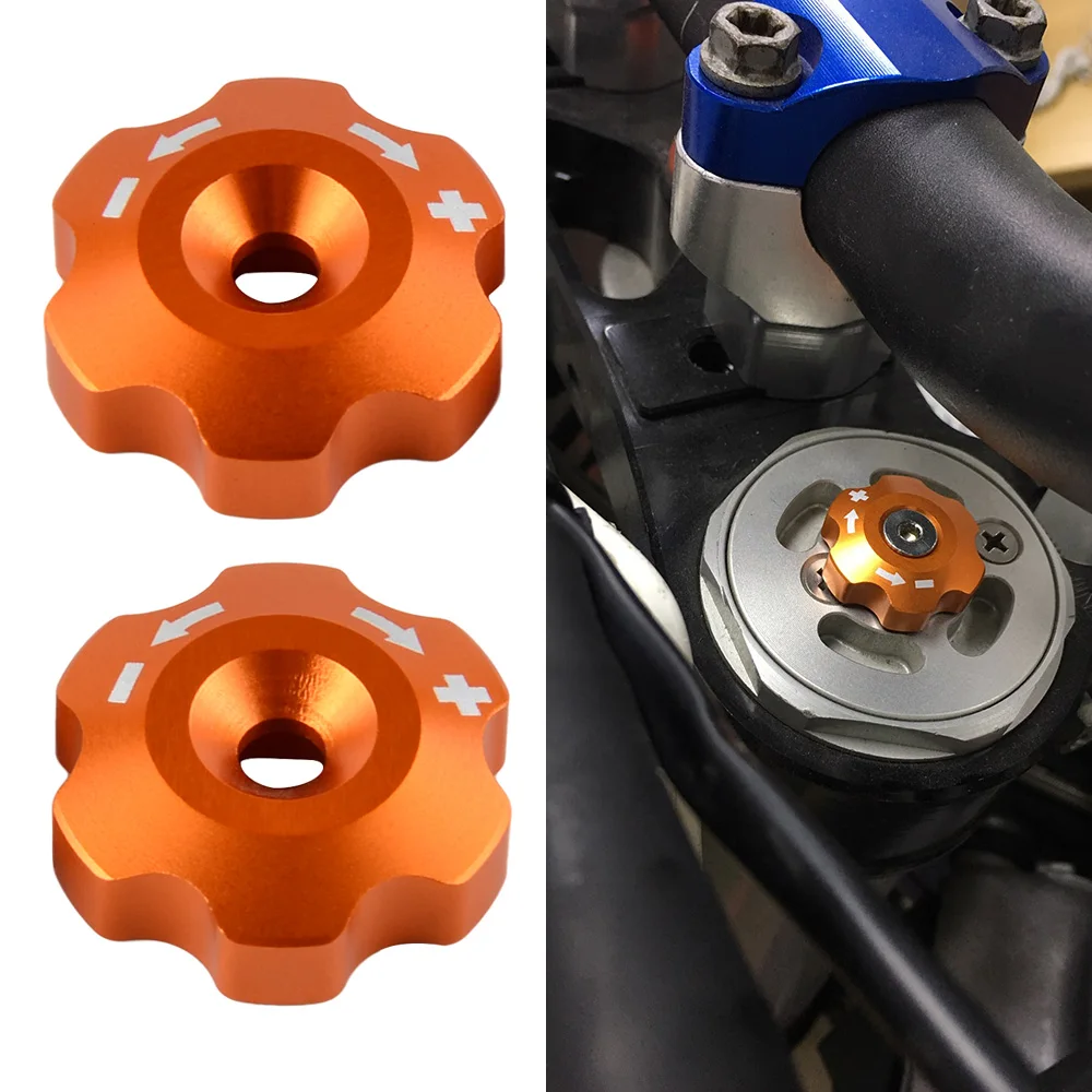 CNC Front Forks Knob Adjusters For KTM XCW 200 250 300 450 500 XC-W 2008-2022