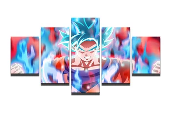 

5pcs DIY full spuare&round diamond painting Anime Dragon Ball cross stitch full drill needlework painting Plastic crafts diamond