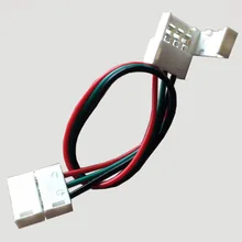 

5 pairs 3 Pin Male & Female Connector PCB Solderless Corner Connectors 1/2 Clip for 10mm PCB Width Led Pixel Strip Lights