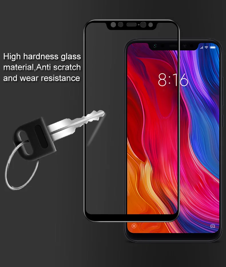 Imak Pro + защитное закаленное стекло на весь экран для Xiaomi Mi9 Mi8 Mi 8 Se Lite Explorer 2.5D