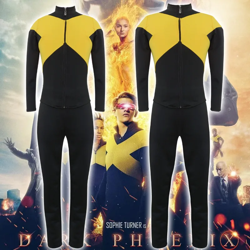 Костюм для косплея X-Men: Dark Phoenix Jean серый комбинезон униформа зентай костюм