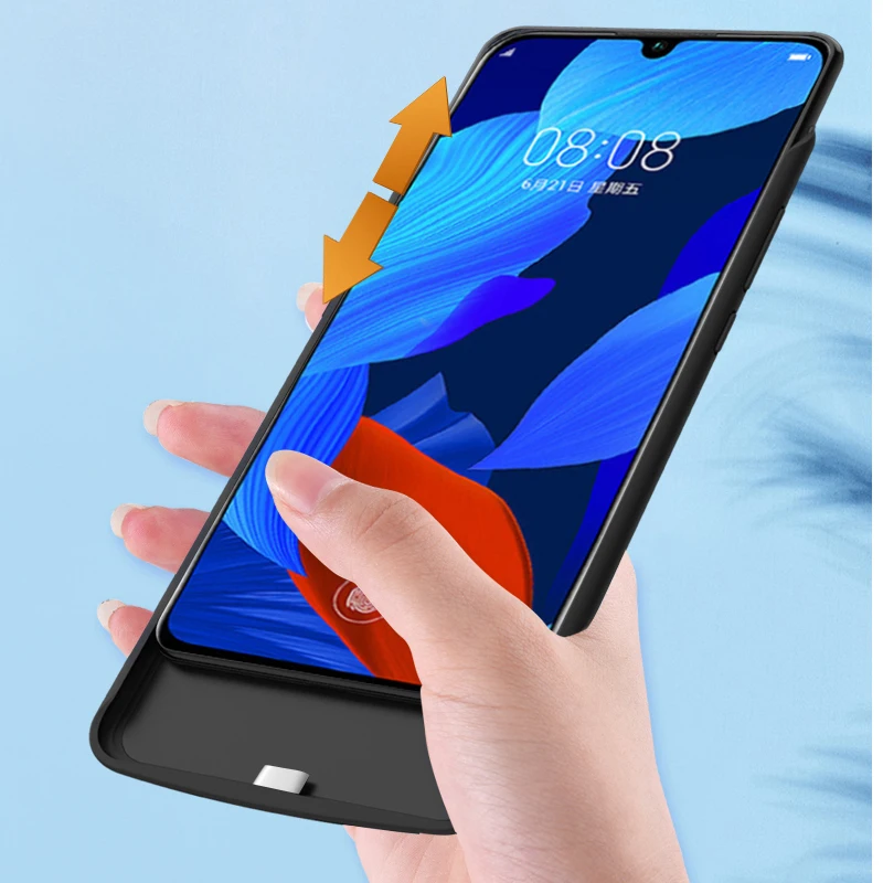 Высокое качество 6500mAh банк питания чехол для huawei nova5/nova5Pro резервного заряда батареи для huawei nova5Pro крышка батареи