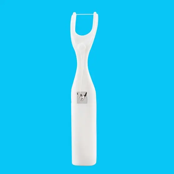 

1pc 1056 White Dental Oral Care Interdental Brush Floss Holder 50 Meter CA