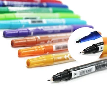 12 цветов маркер художественные ручки графический Рисунок манга водная Кисть ручка Чернила краски двуглавый эскиз канцелярских товаров набор цветов Маркеры Ручка