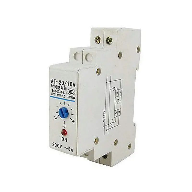 

0.1-10s DIN Rail Mechanical Programmable Timer Switch 220V AC 5A Time Relay