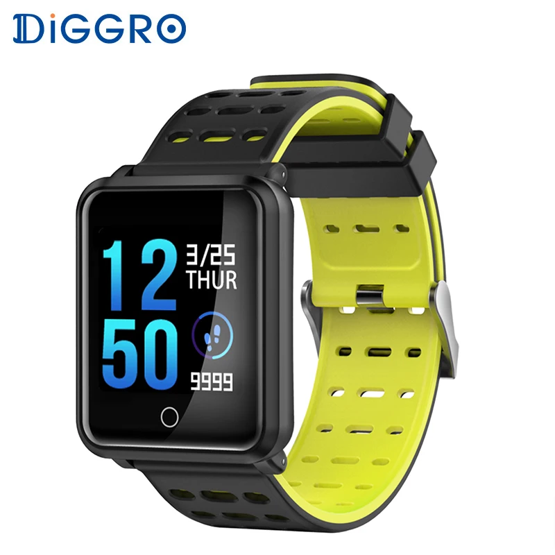 

Diggro N88 Smart Watch Color Screen IP68 Waterproof Heart Rate Blood Pressure Monitor Replaceable Bracelet For Android IOS