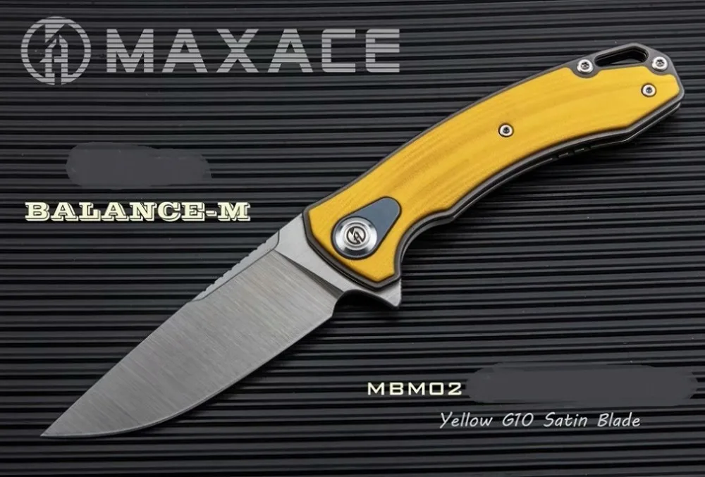 High End Maxace Balance M G10 Ручка лайнер M390 лезвие KVT Флиппер Кемпинг Складной нож