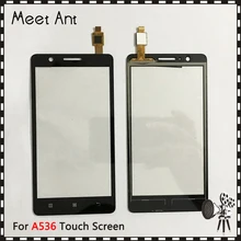 Замена высокого качества 5," для lenovo A536 сенсорный экран дигитайзер сенсор внешняя стеклянная панель объектива